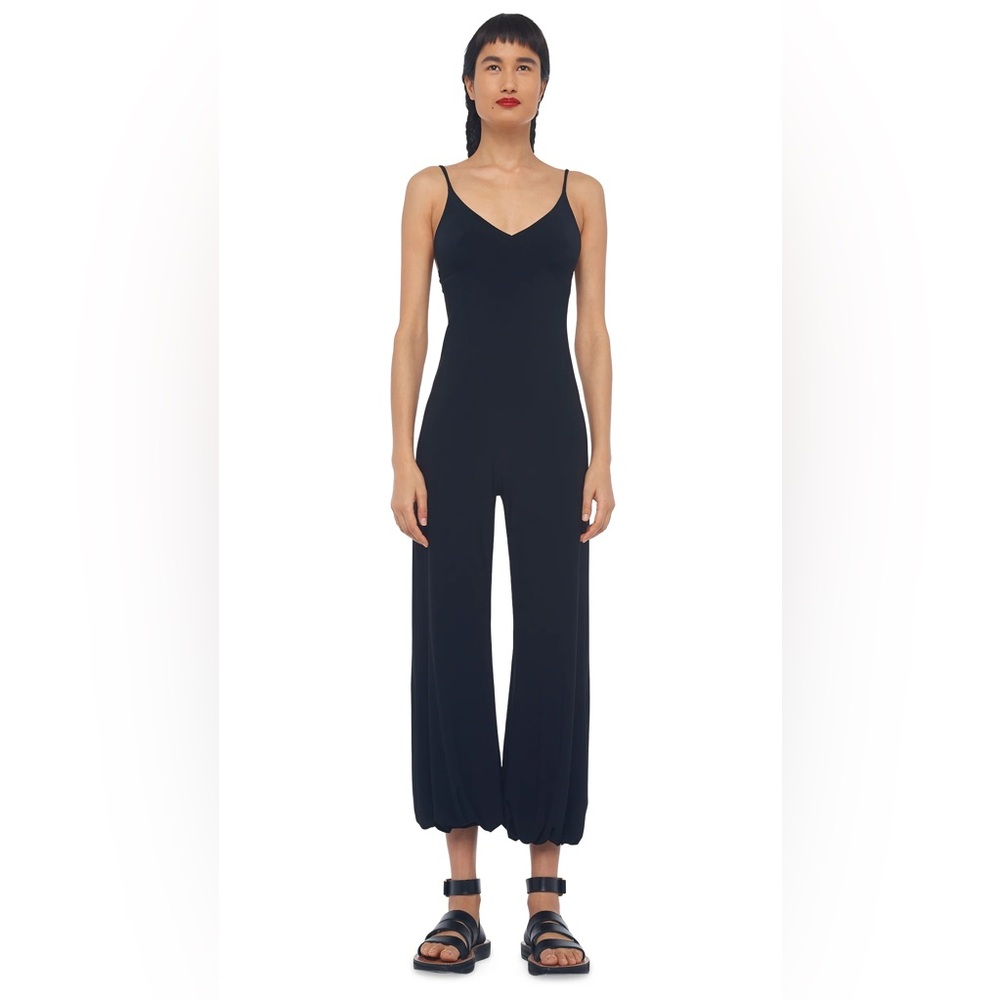 Norma Kamali Black Sleeveless Jumpsuit
